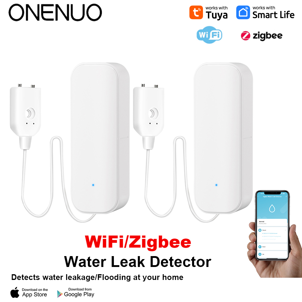Home Security Outdoor - واي فاي/زيجبي استشعار المياه تويا تسرب