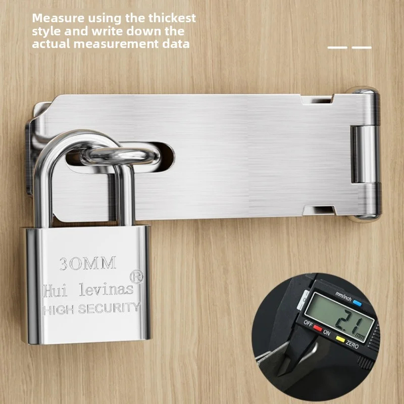 Home Security Tapo - قفل من الفولاذ المقاوم للصدأ بمشبك