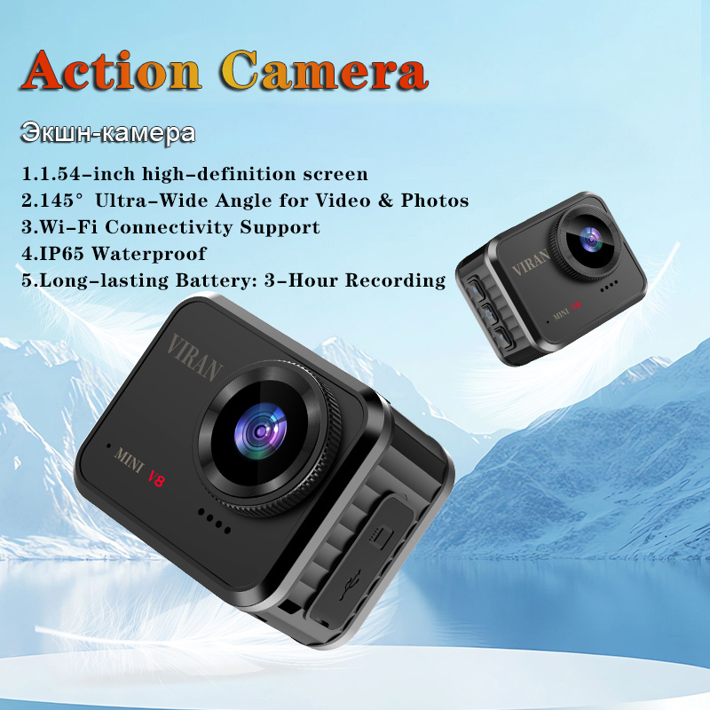 Ip Camera Outdoor 4K - كاميرا أكشن صغيرة بدقة 4K فائقة