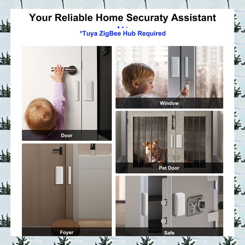 Home Security For Doors - مستشعر الباب ABLG Tuya Zigbee مستشعر