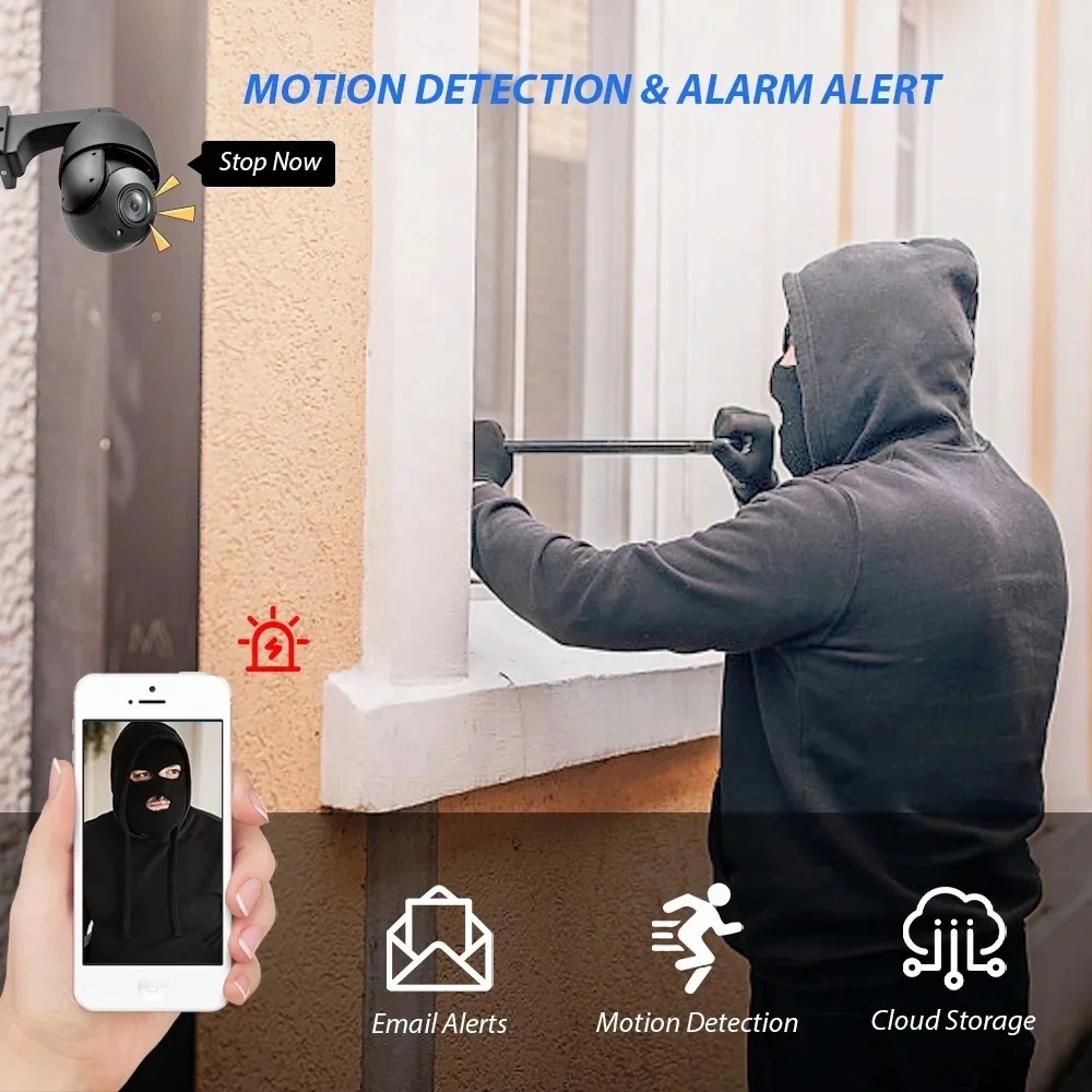 كاميرا BOAVISION 4K PTZ Dome ب - مراجعة Ip Camera Outdoor 4K وسعره