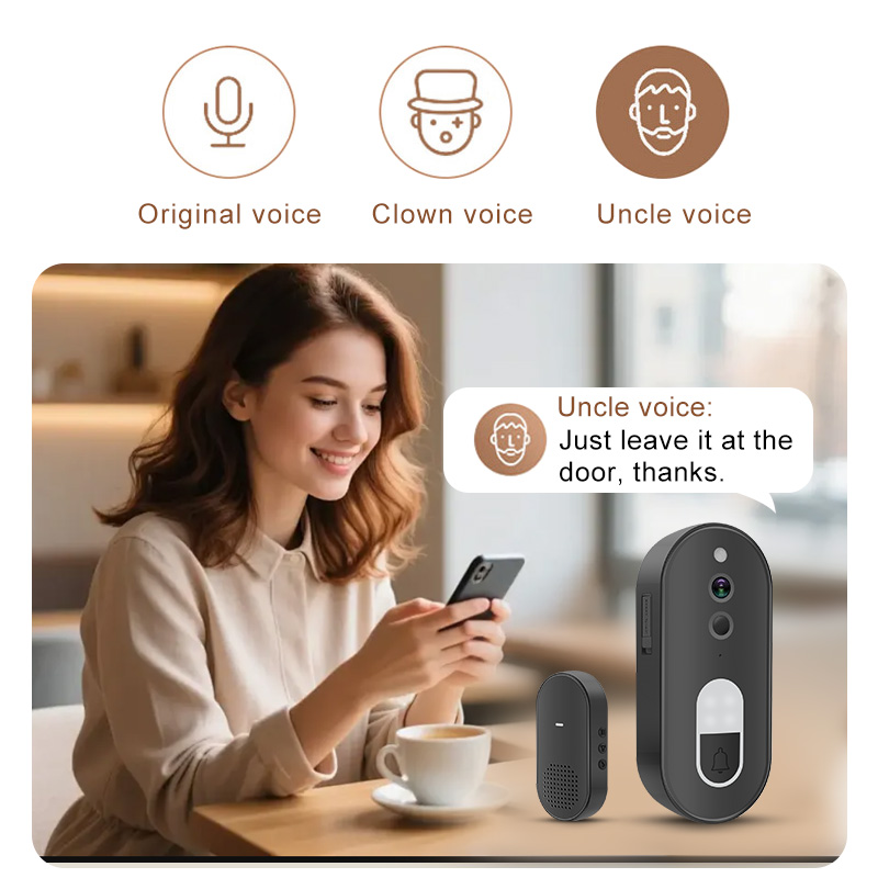 جرس باب ذكي لاسلكي واي فاي بدق - مراجعة Home Security Monitoring System وسعره