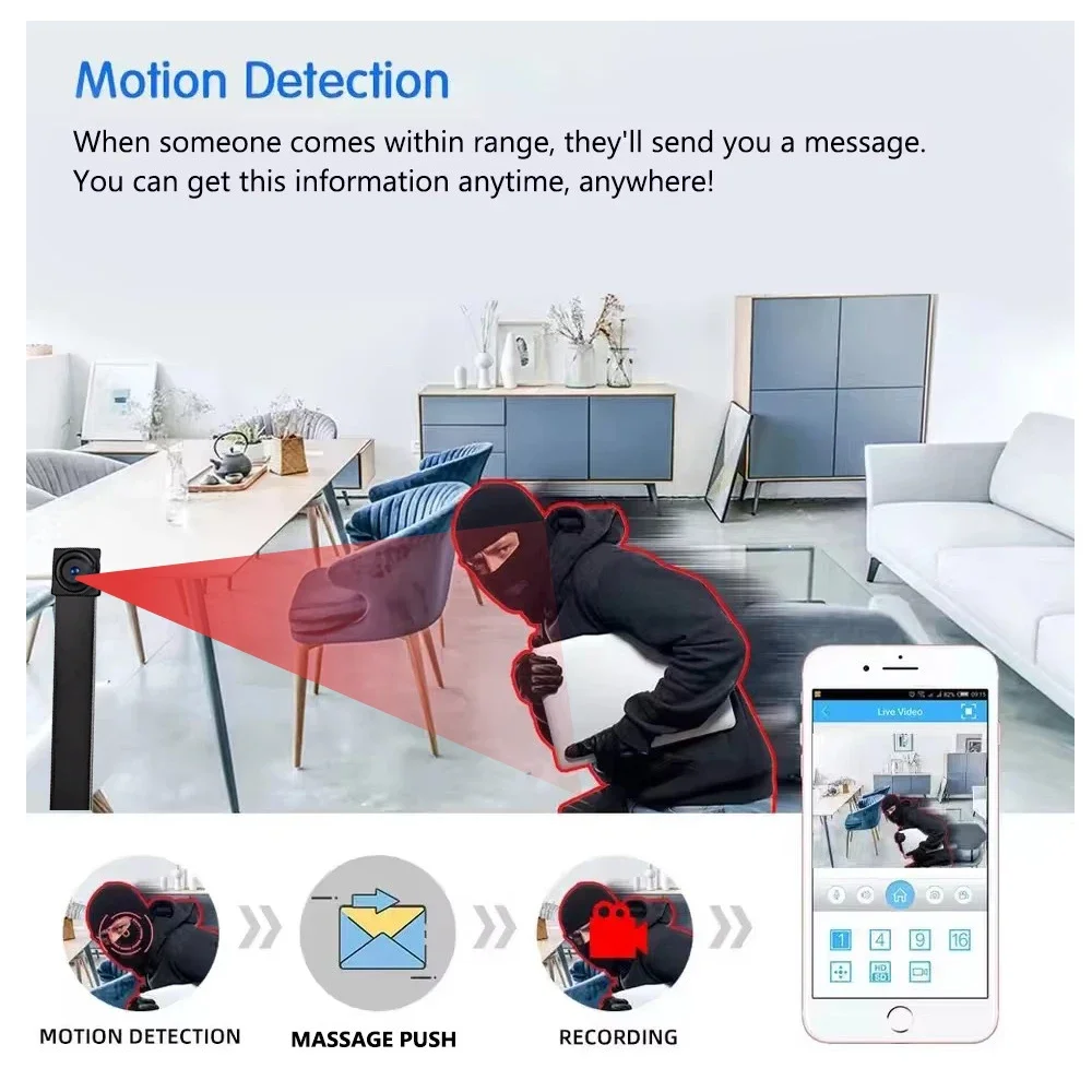كاميرا واي فاي صغيرة جديدة بدق - مراجعة Home Security Hidden Cameras وسعره