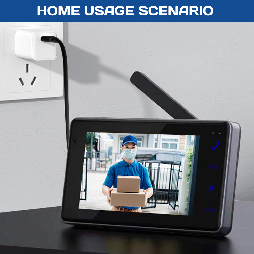 جرس باب ذكي لاسلكي بشاشة IPS ع - مراجعة Home Security Monitoring System وسعره