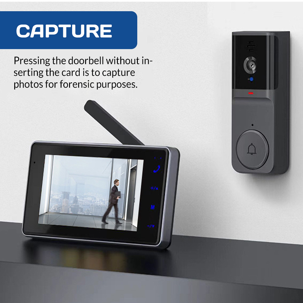 جرس باب ذكي لاسلكي بشاشة IPS ع - مراجعة Home Security Monitoring System وسعره