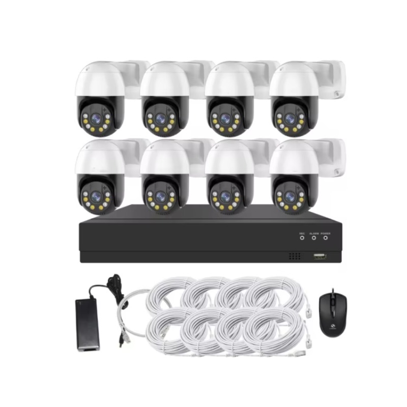 طقم كاميرات مراقبة 4 قنوات و8  - مراجعة Home Security Outdoor وسعره