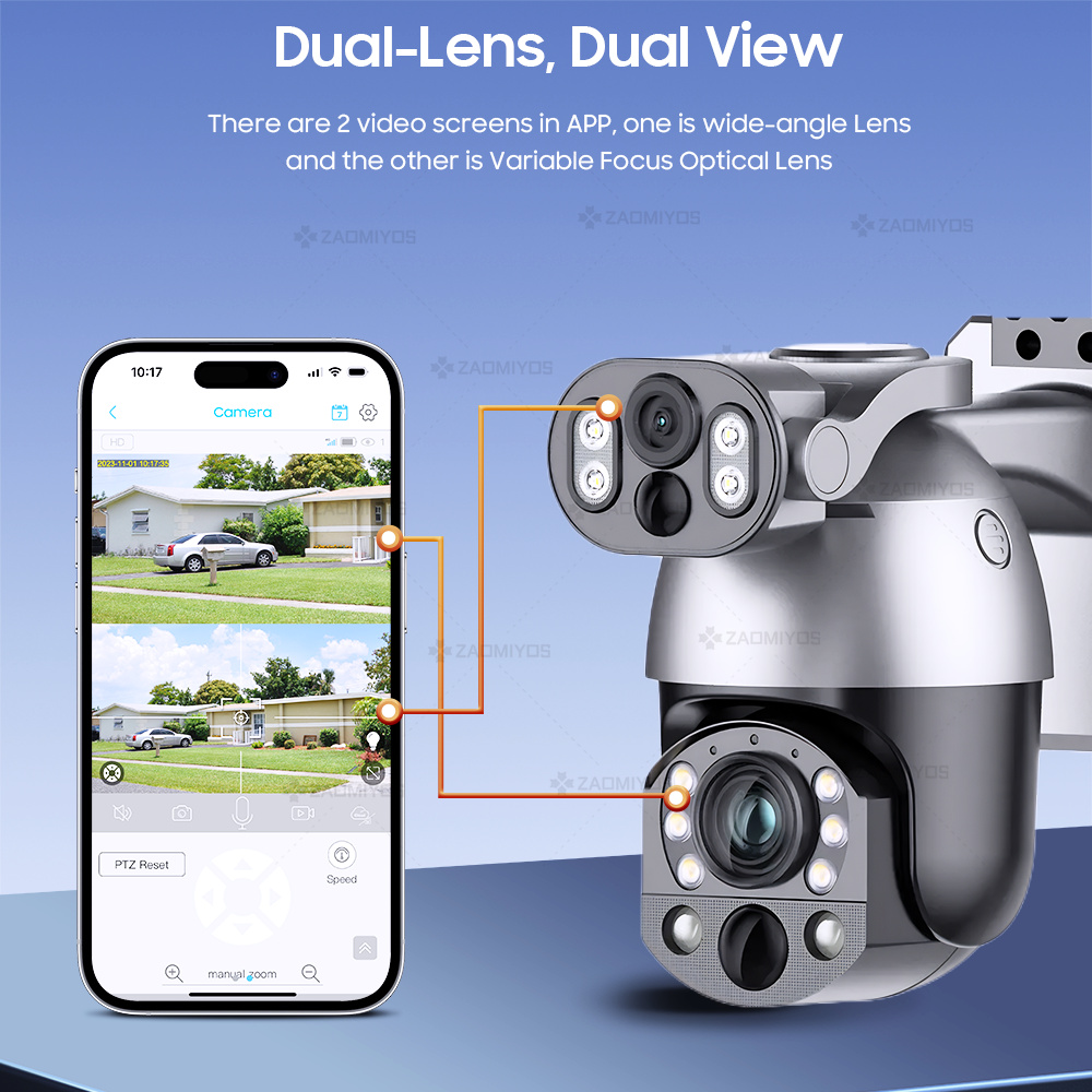 كاميرا 4K 50X ZOOM 10MP تعمل ب - مراجعة Ip Camera Outdoor 4K وسعره
