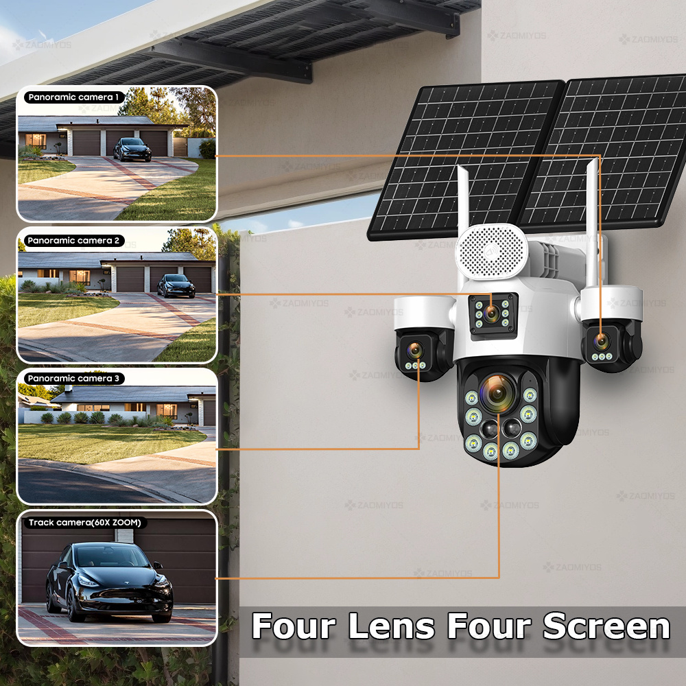 4 عدسات خارجية 360 درجة °   كا - مراجعة Home Security Services وسعره