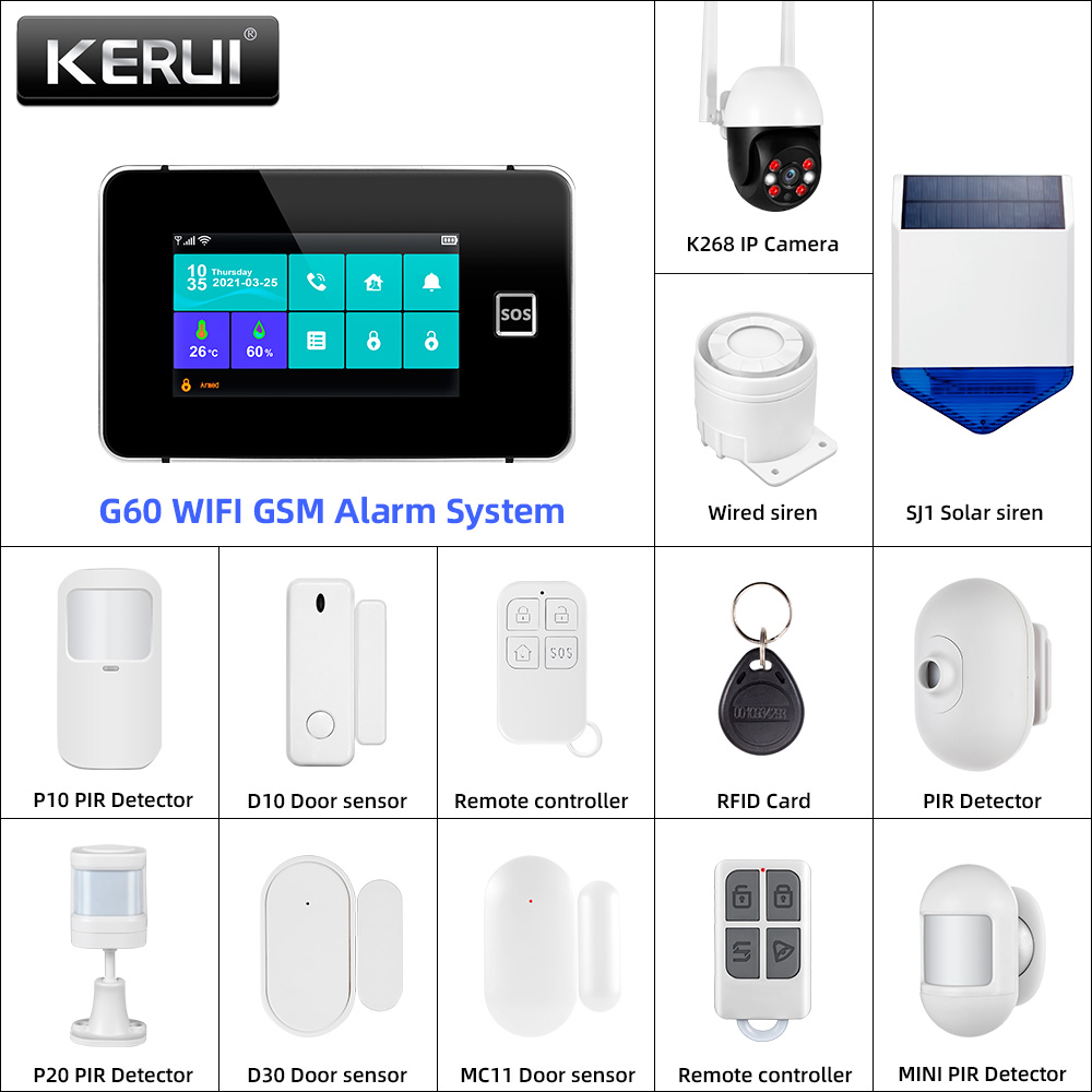 لوحة إنذار KERUI Tuya لتقوم به - مراجعة Keypad Alarm Panel وسعره