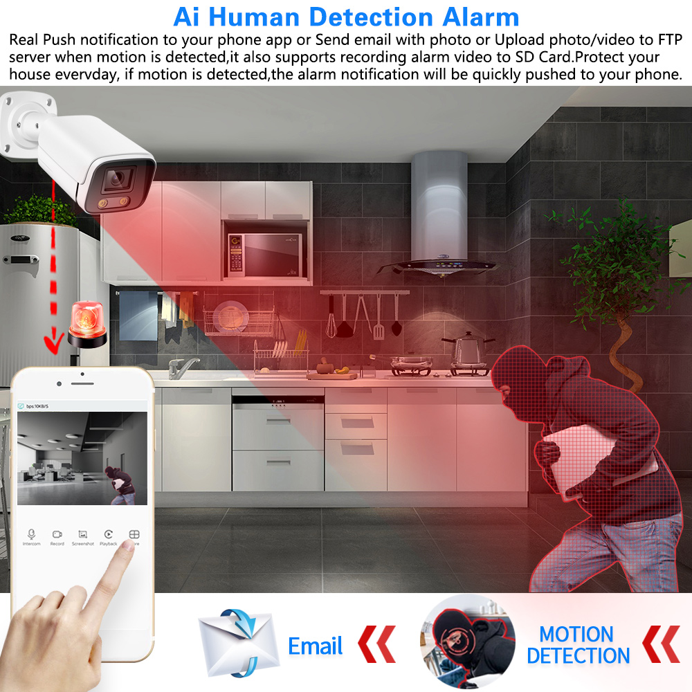 في الهواء الطلق للرؤية الليلية - مراجعة Ip Camera Outdoor 4K وسعره