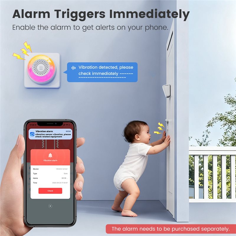 جهاز استشعار الاهتزاز B29C مع  - مراجعة Home Security Monitoring System وسعره