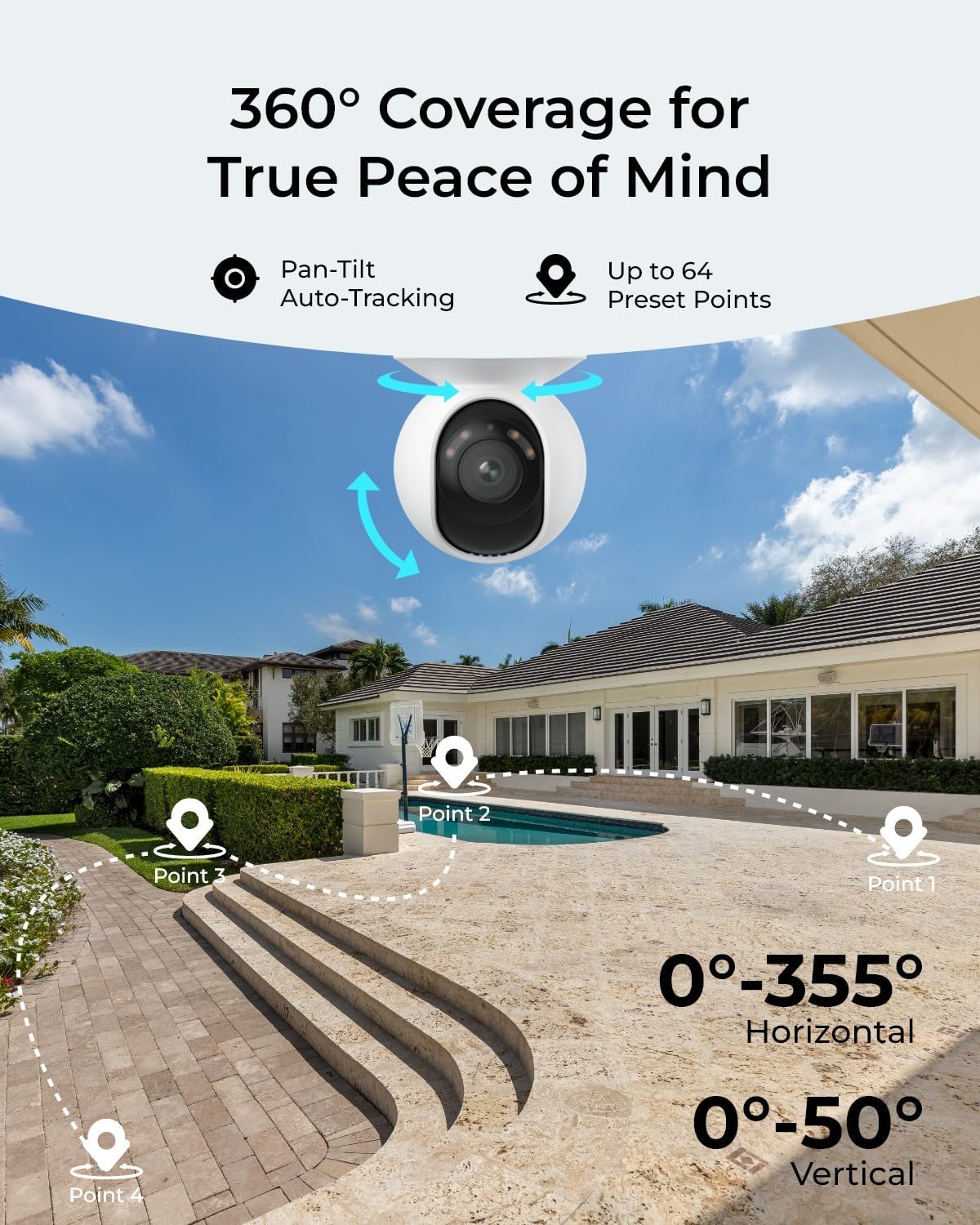 كاميرا أمان منزلية خارجية بدقة - مراجعة Ip Camera Outdoor 4K وسعره