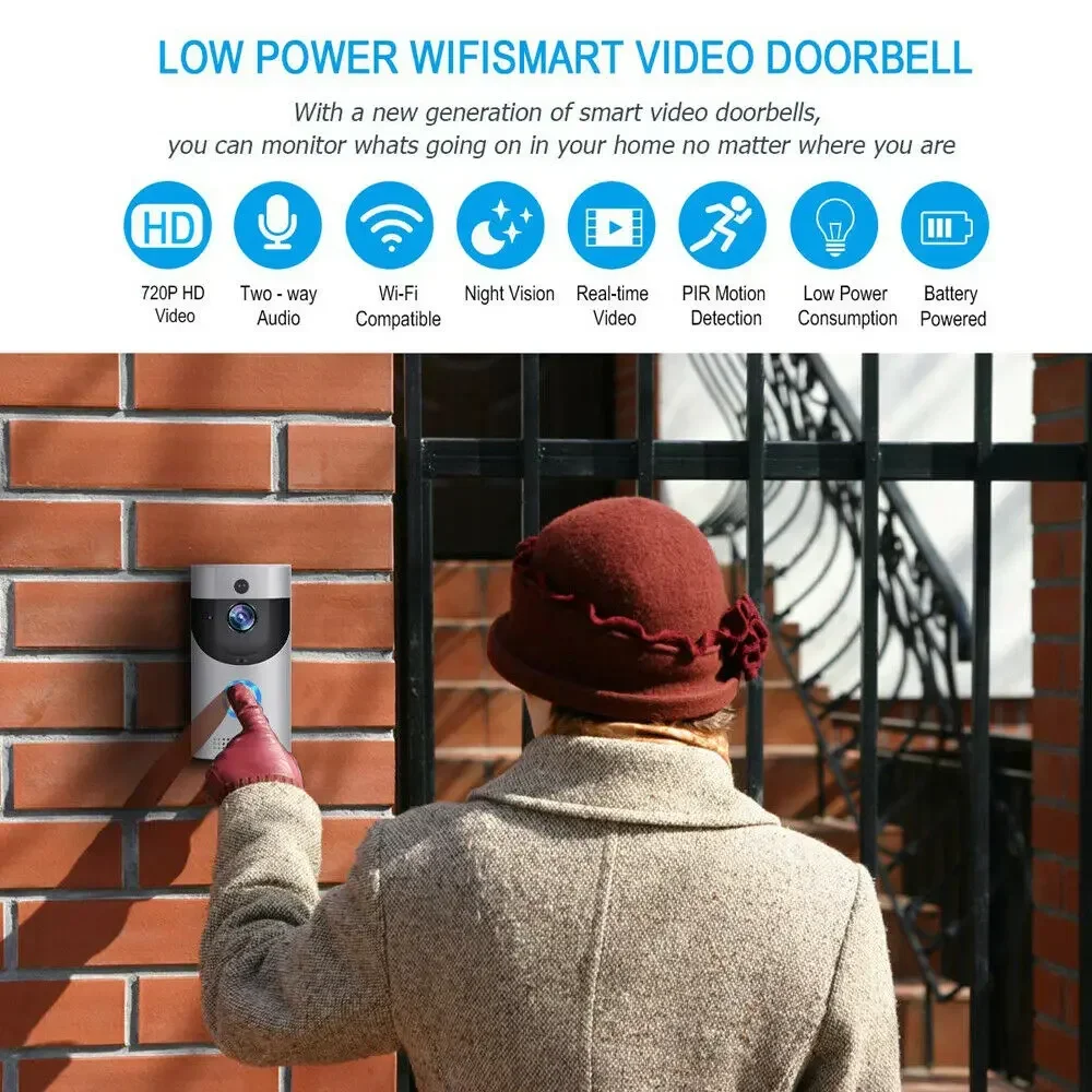 جرس باب ذكي لاسلكي عالي الدقة  - مراجعة Home Security Monitoring System وسعره