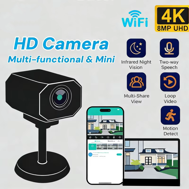كاميرا أمان WiFi بدقة 4K للمنز - مراجعة Home Security Hidden Cameras وسعره