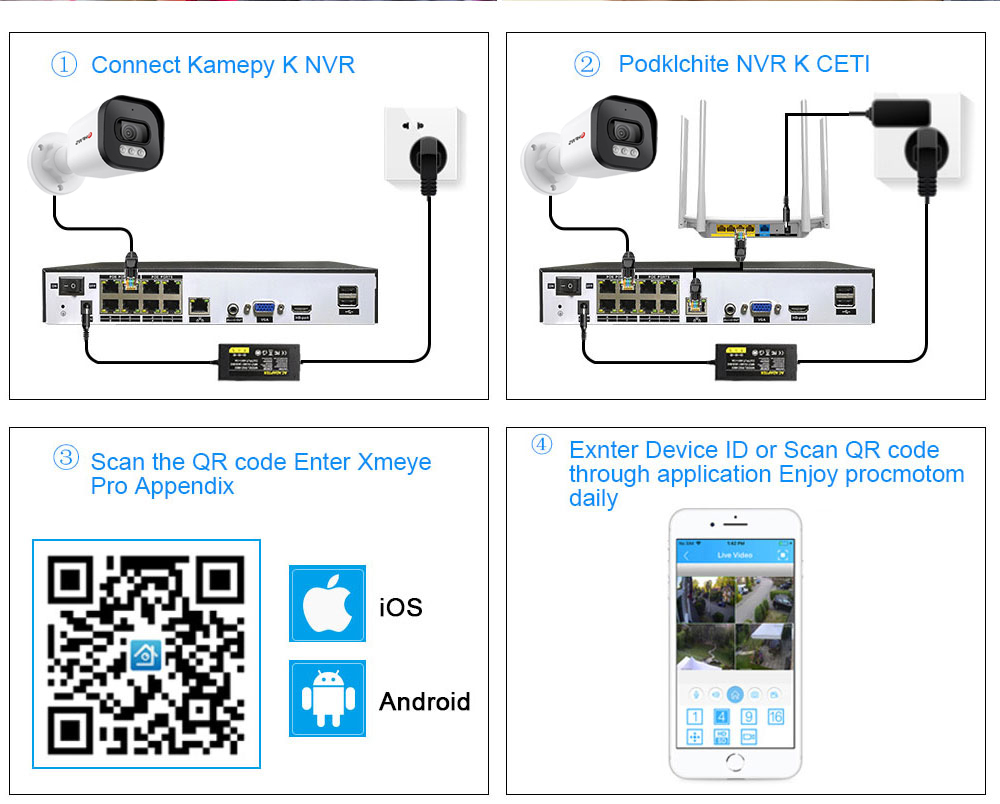 Hfws كاميرا تلفزيونات الدوائر  - مراجعة Ip Camera Outdoor 4K وسعره