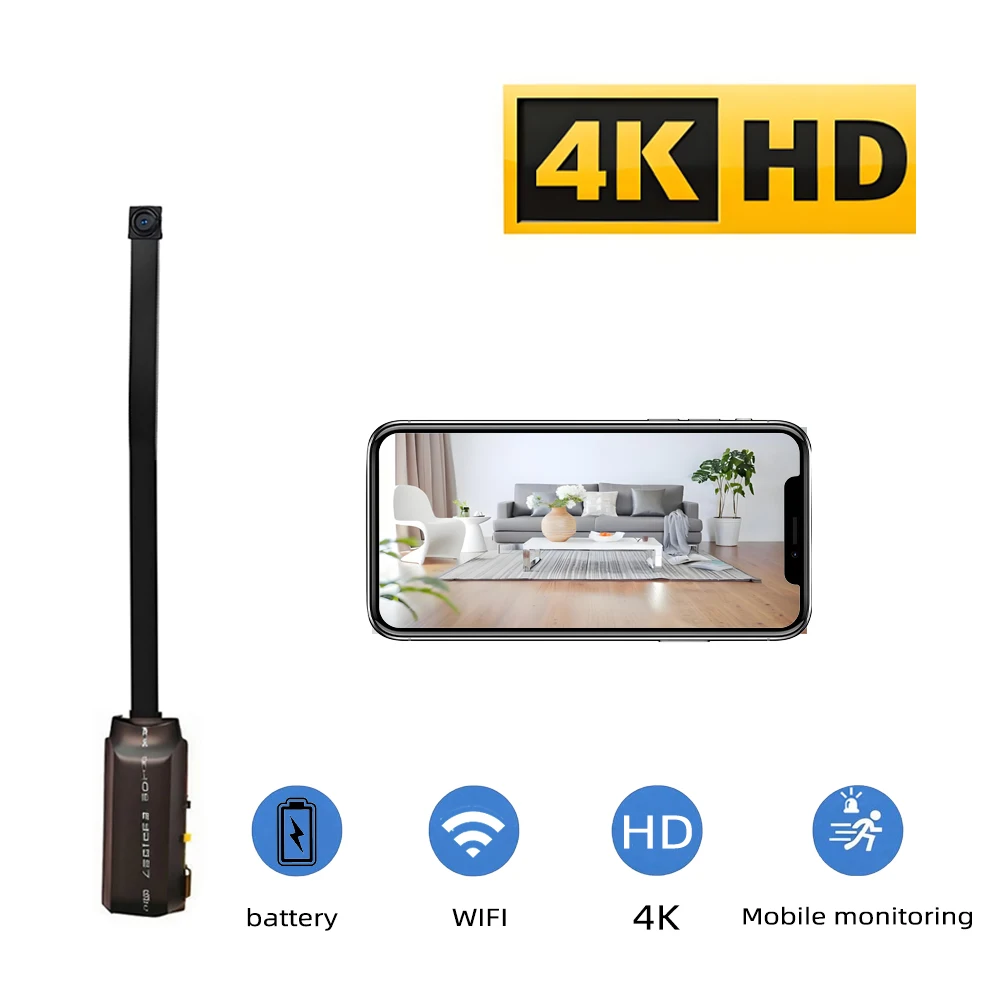 كاميرا واي فاي صغيرة محسنة بدق - مراجعة Home Security Hidden Cameras وسعره