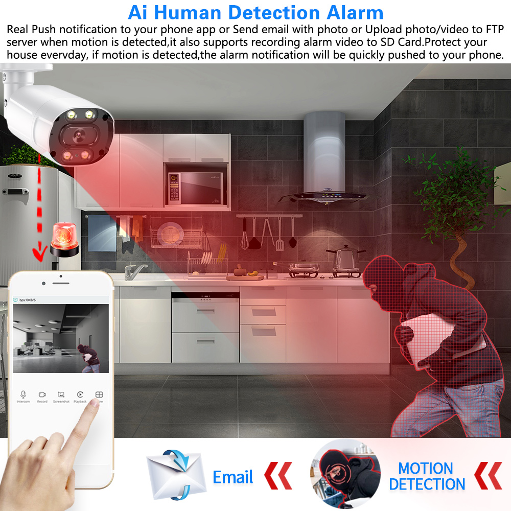 طقم مراقبة أمن الفيديو مانعة ل - مراجعة Home Security Monitoring System وسعره